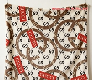 Gucci GG Monogram Red Label Flannel Blanket Classic Wall Decor throw blankets IMG_2593